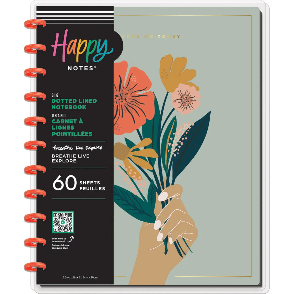Happy Planner Breathe Live Explore Big Notebook - Lined