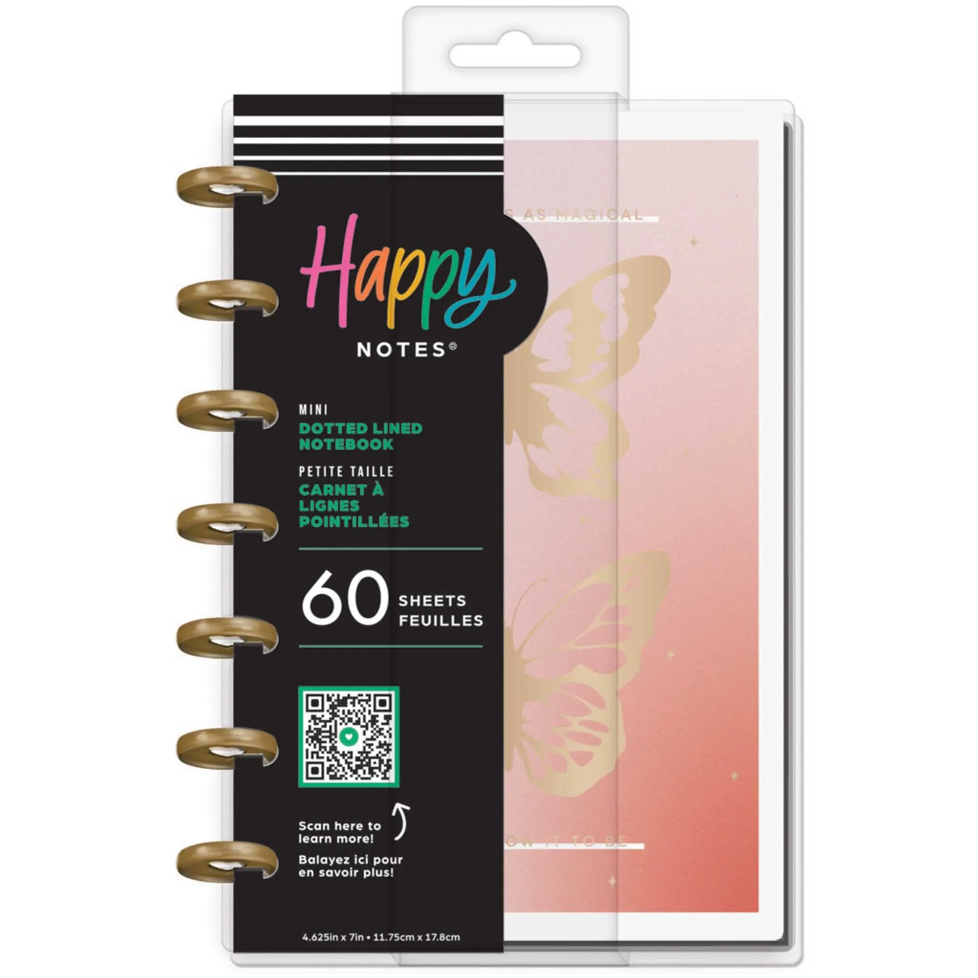 Happy Planner Butterfly Effect Mini Notebook - Lined
