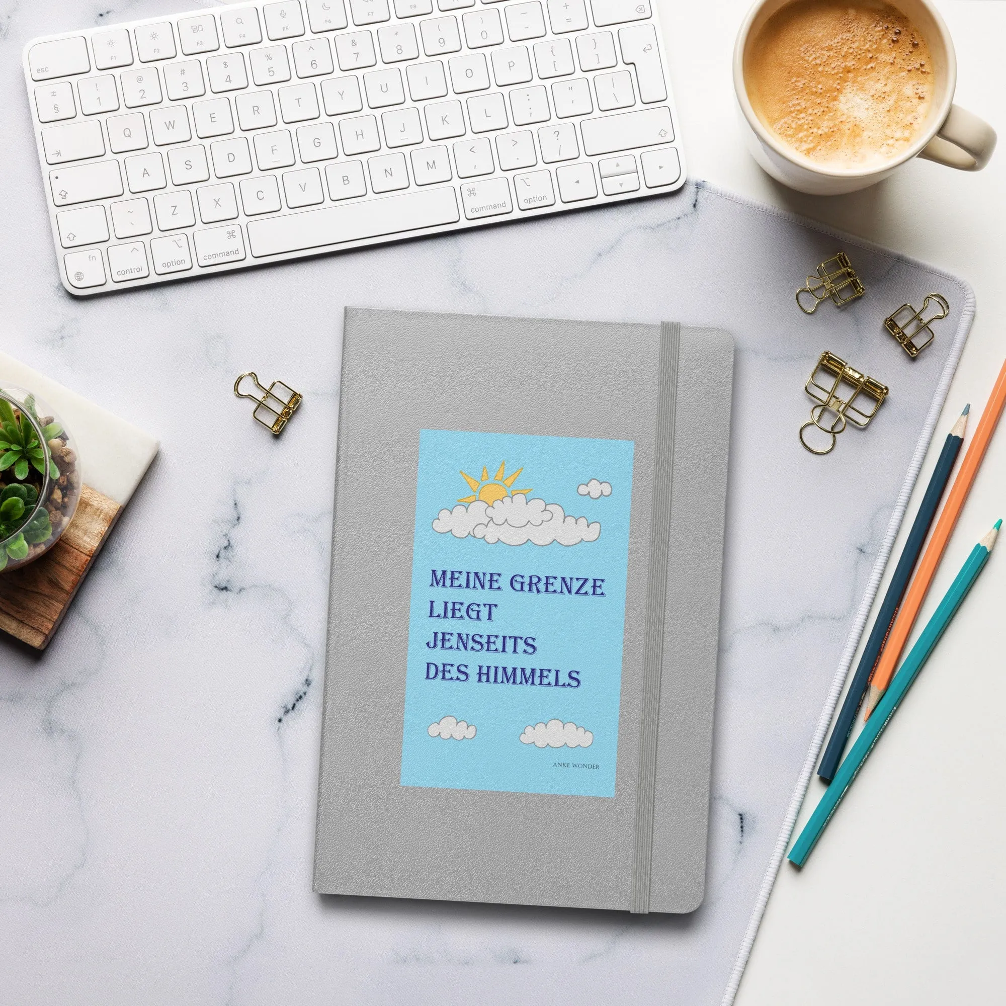 Hardcover notebook: Meine Grenze liegt jenseits des Himmels