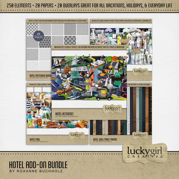 Hotel Spa Digital Scrapbook Kit