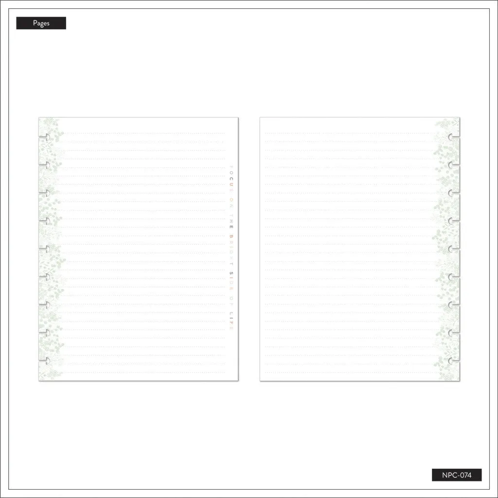 *IMPERFECT* Happy Planner Simple Sprigs Classic Notebook - Lined