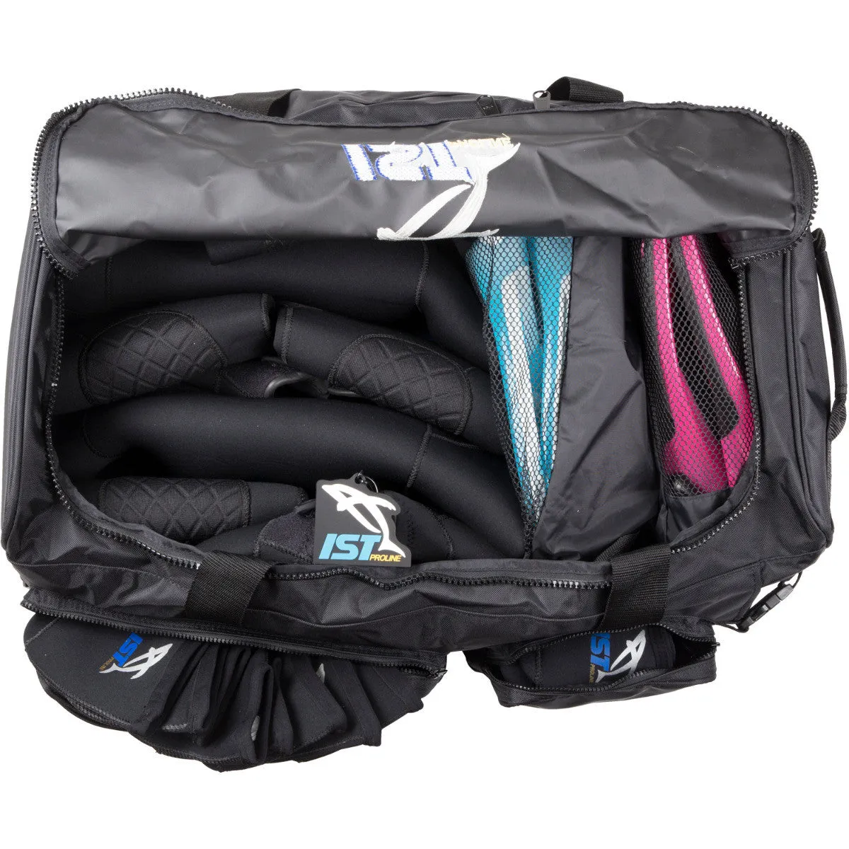 IST Heavy Duty Diver’s Roller Bag with Telescopic Handle and Fin Compartment