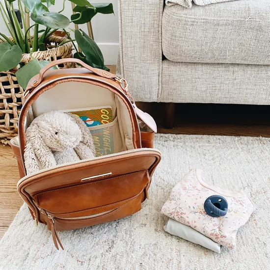 itzy ritzy Cognac Itzy Mini Diaper Bag Backpack