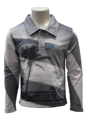 Kids Sun Protective Long Sleeve Shirt - Orca