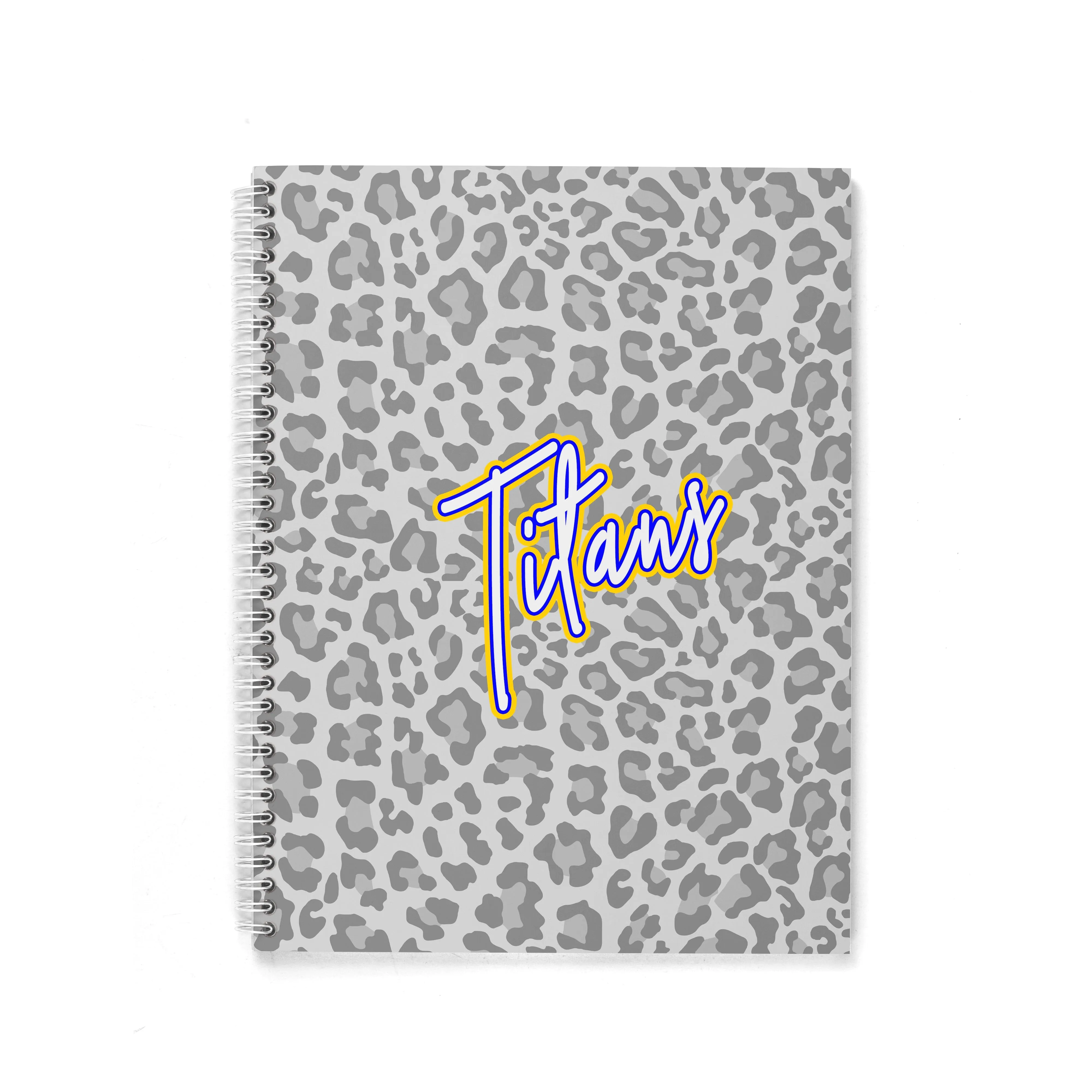 LEOPARD MASCOT PERSONALIZED SPIRAL NOTEBOOK (US ONLY)
