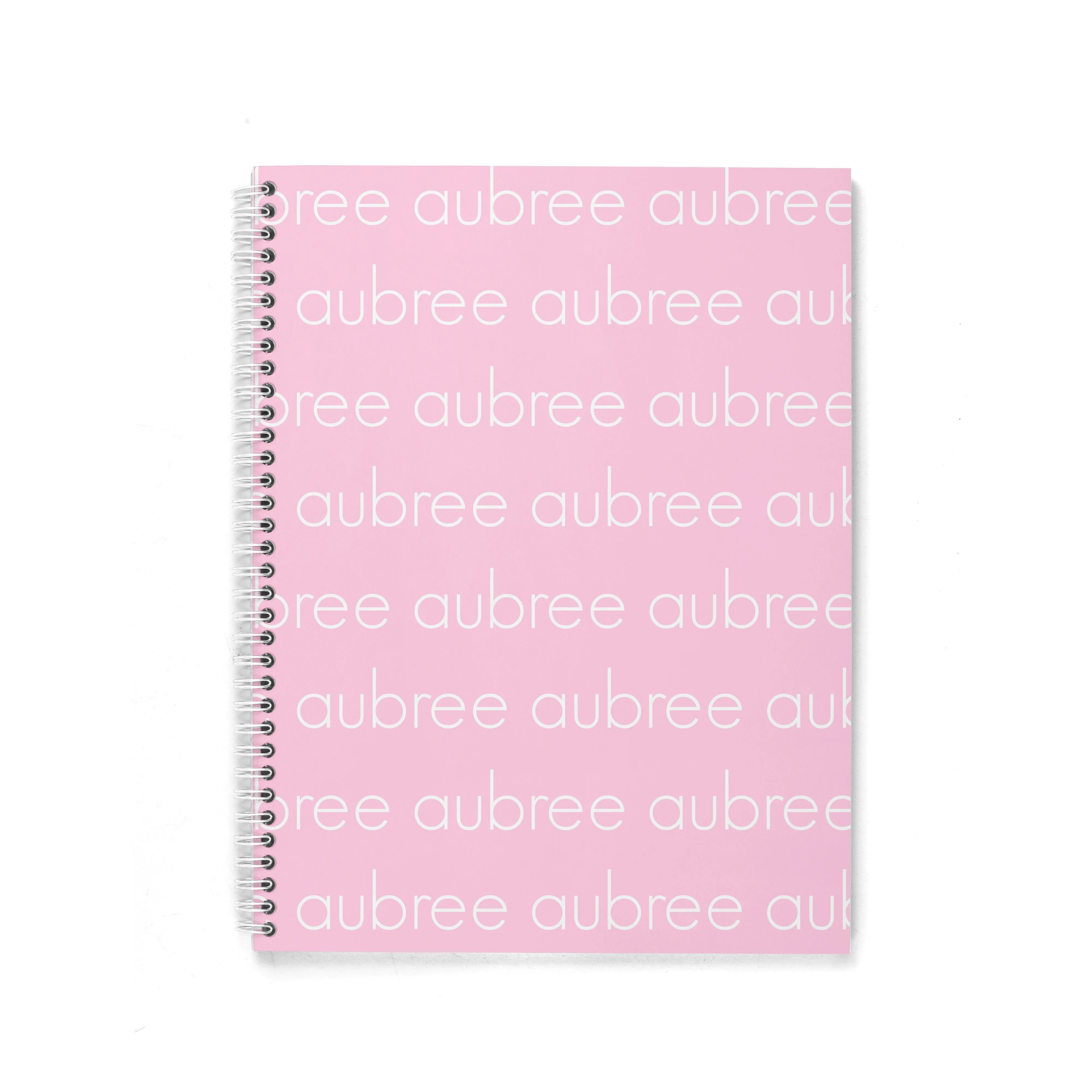 LIGHT REPEAT PERSONALIZED SPIRAL NOTEBOOK