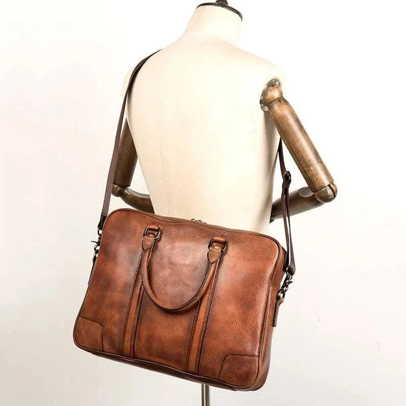 Lrenzo Leather Laptop Bag