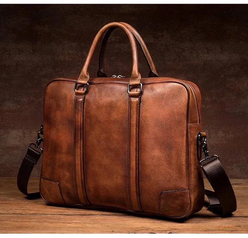 Lrenzo Leather Laptop Bag