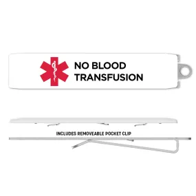Medical Alert Clip - No Blood Transfusion