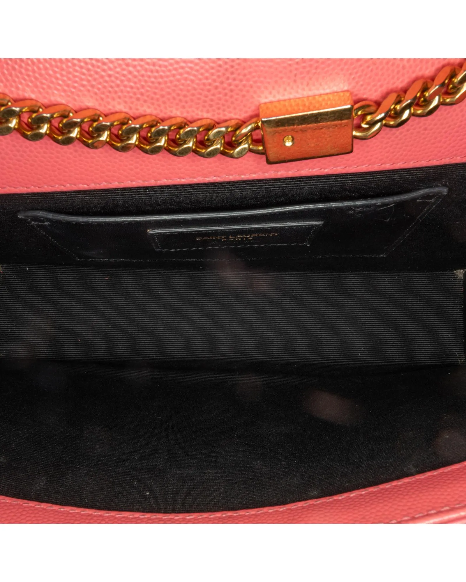 Medium Grain De Poudre Monogram Kate Crossbody Bag with Gold-Tone Chain Strap