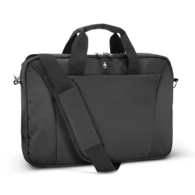 Merchology Black Swiss Peak 28cm Laptop Bag