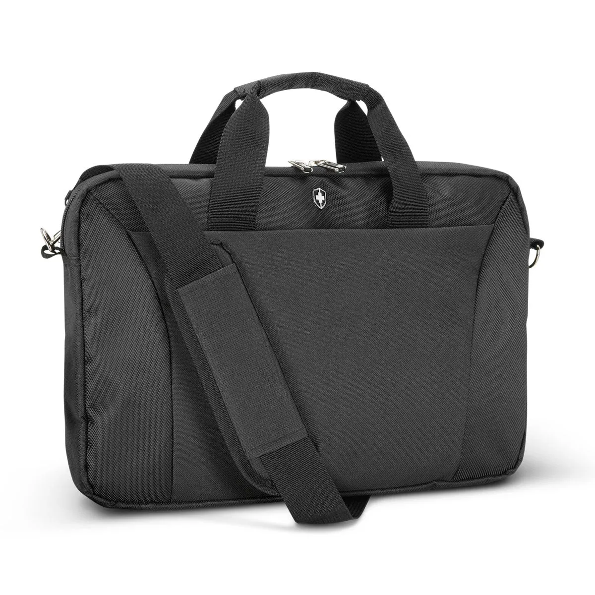 Merchology Black Swiss Peak 28cm Laptop Bag