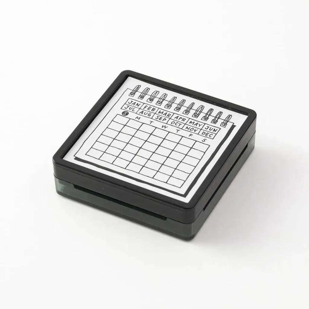Midori Paintable Stamp Pre-Inked Calendar