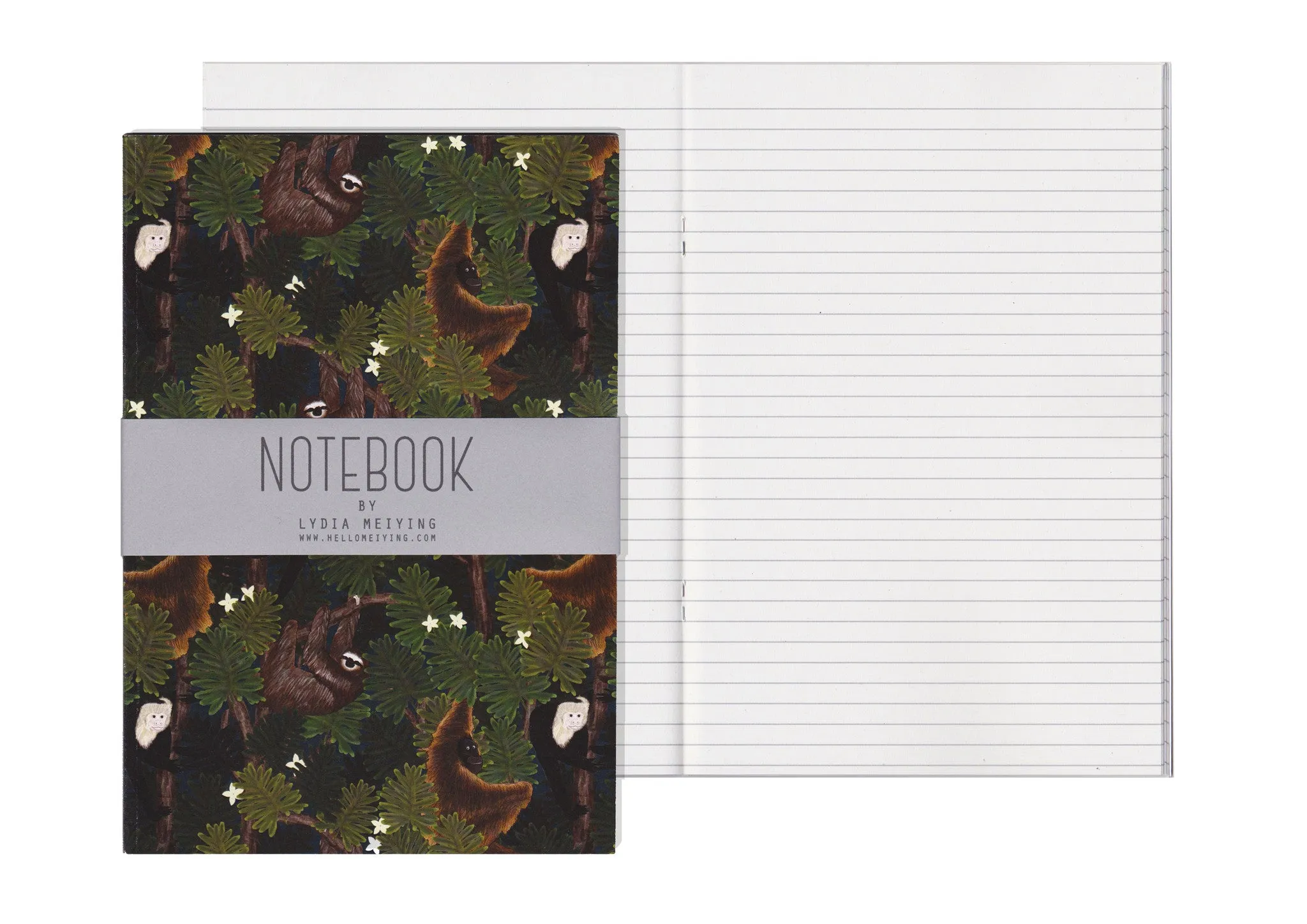 Monkeys and Sloths - A5 Notebook