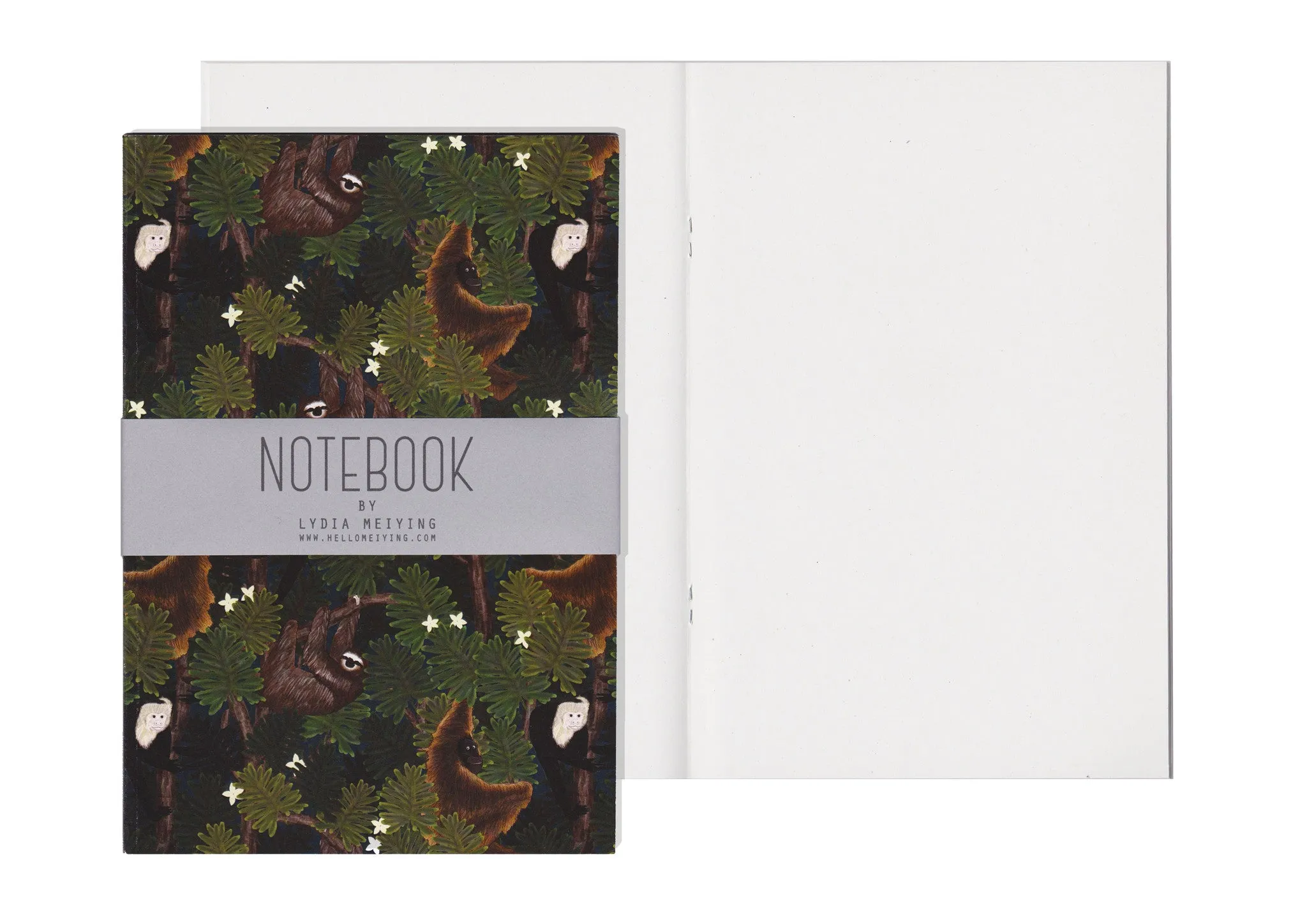 Monkeys and Sloths - A5 Notebook