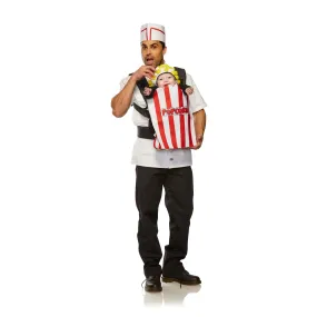 Movie Usher Pop Corn Costume for Adults and Baby, Carrier Cover