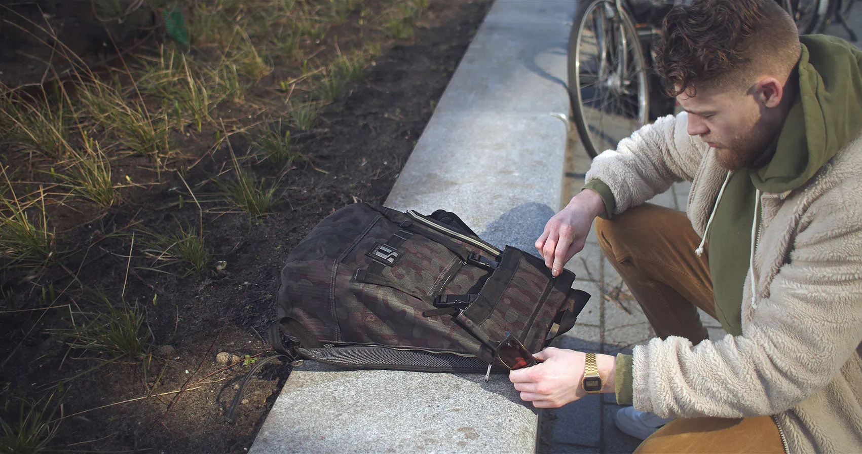 Mr. Serious Wanderer backpack camouflage