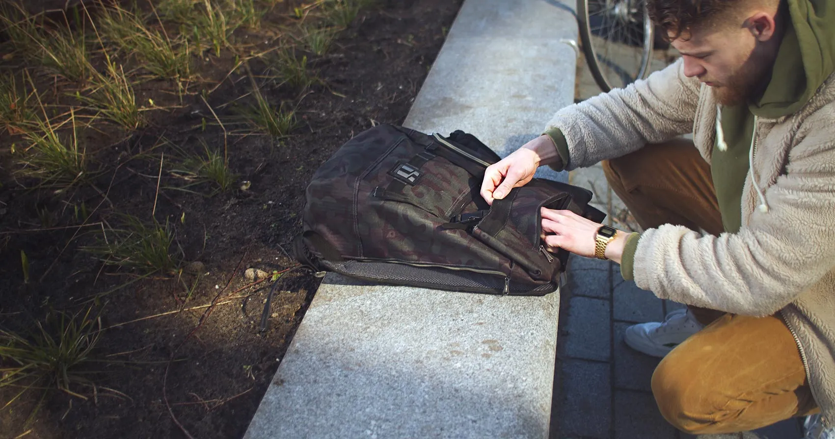 Mr. Serious Wanderer backpack camouflage