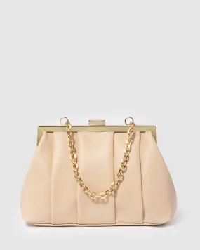 Natural Madison Frame Clutch Bag