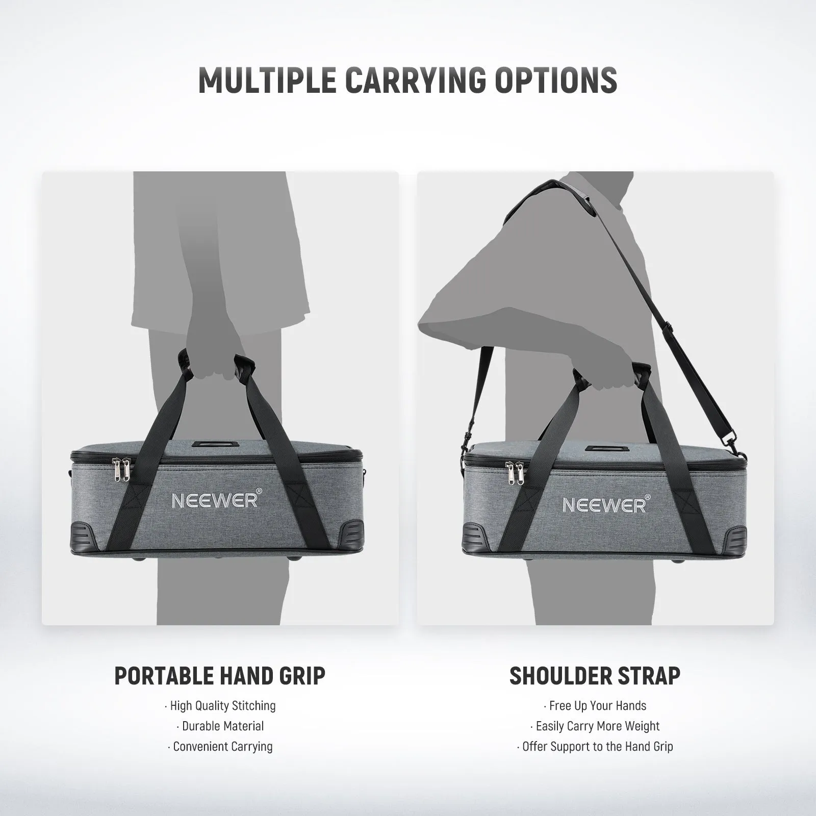 NEEWER PB5 Carrying Bag with Movable Foam Padded for CB60 Vision4 ML300