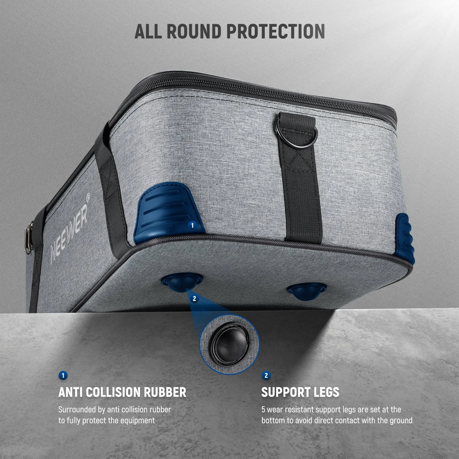 NEEWER PB5 Carrying Bag with Movable Foam Padded for CB60 Vision4 ML300