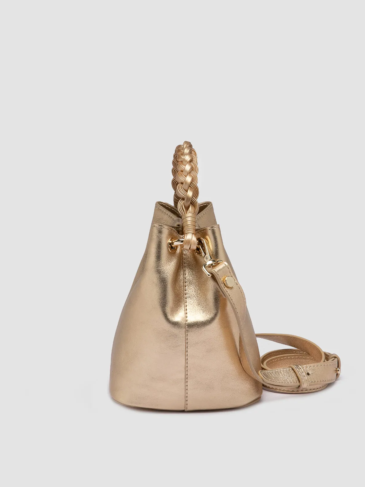 NOLITA WOVEN 227 - Gold Leather Handle Bag