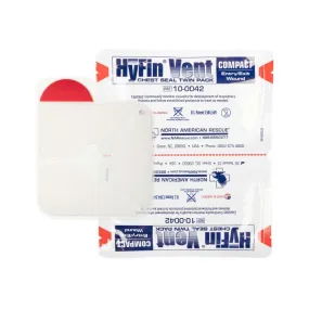 North American Rescue HyFin Vent Compact Chest Seal - Twin Pack