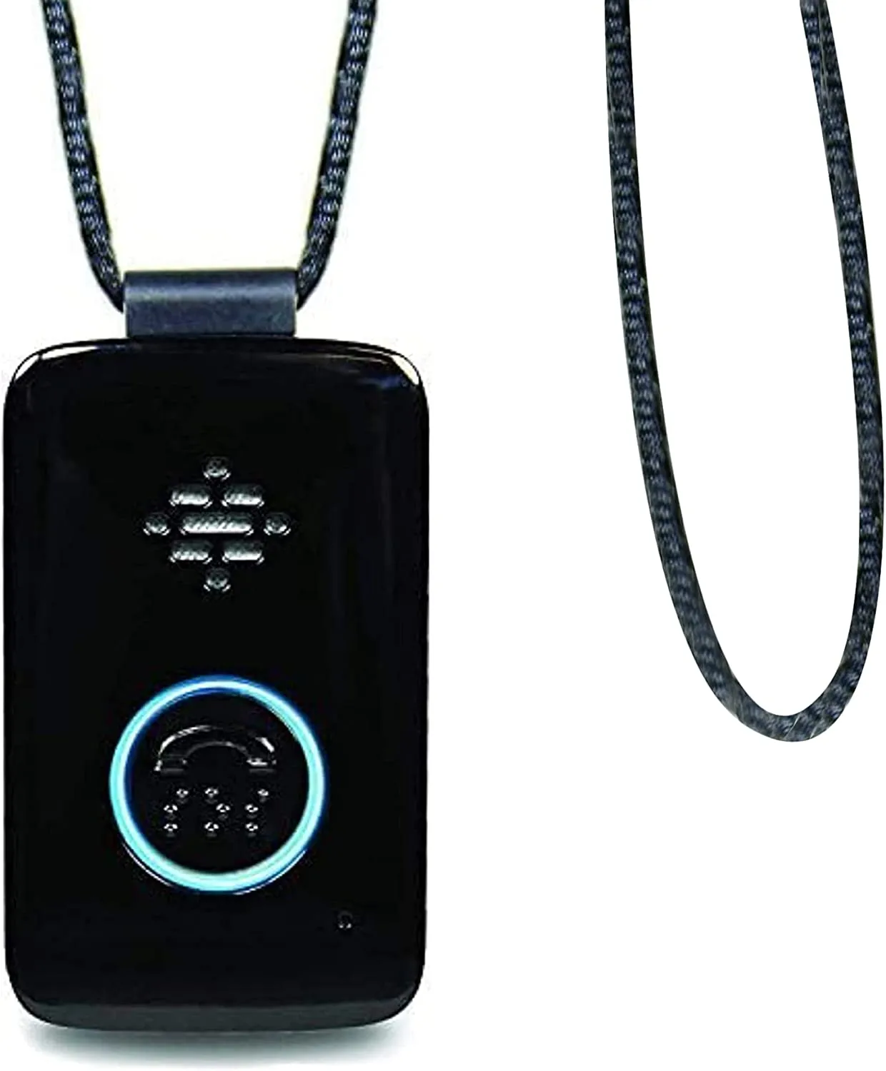 On-The-Go Wearable Alarm and Panic Button for Elderly I 24/7 Wireless Medical Alert Systems for Seniors I 4G LTE Cellular  I Black