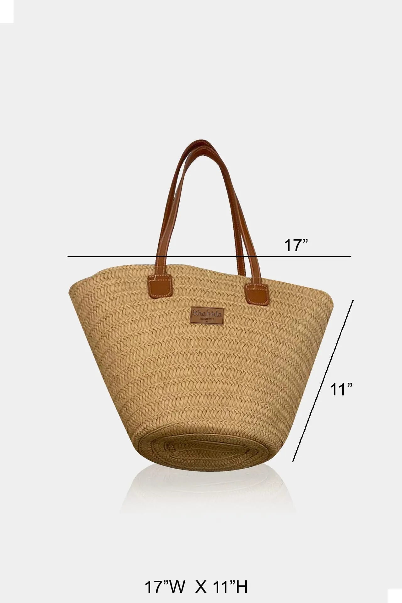 Opulence Quilted Brown Handled Tote Bag