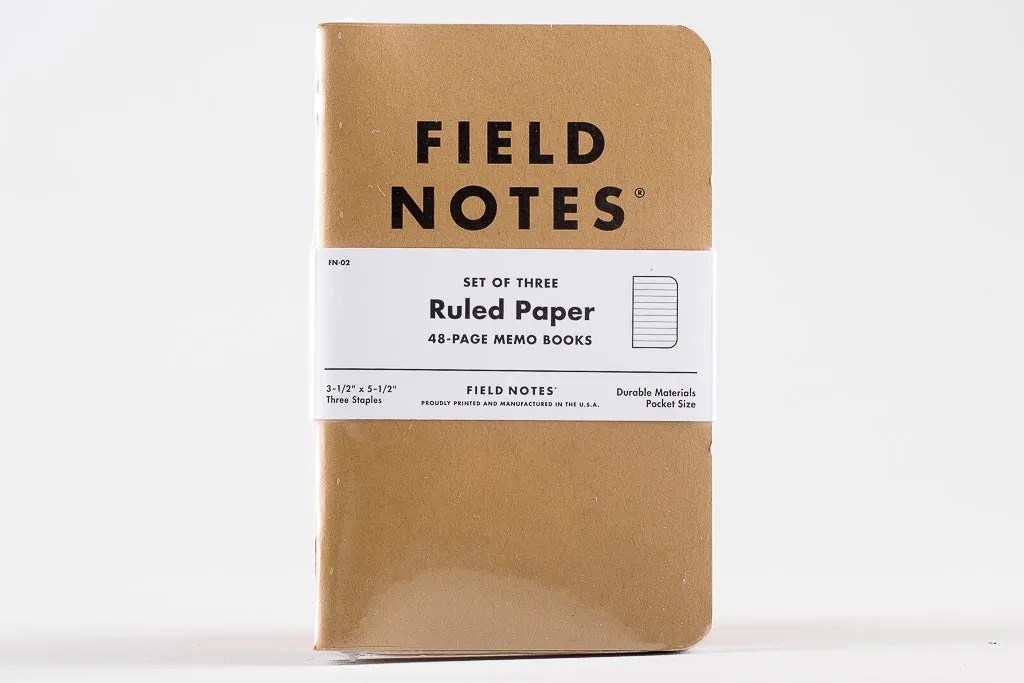 Original Kraft | 3 Pack | Field Notes Brand