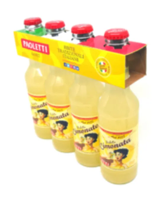 Paoletti Lemonade, Soft Drink, Made in Italy, 8.4 fl oz | 250ml (4-Pack)