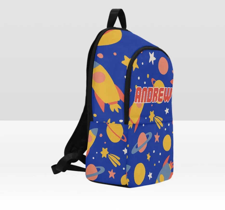 Personalized Blue Galaxy Backpack