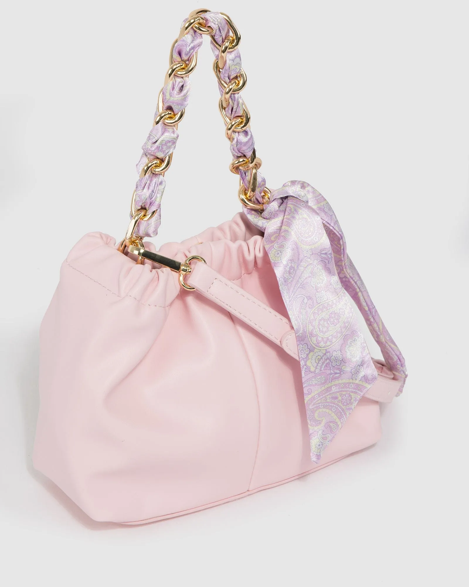 Pink Billie Scarf Pouch Bag