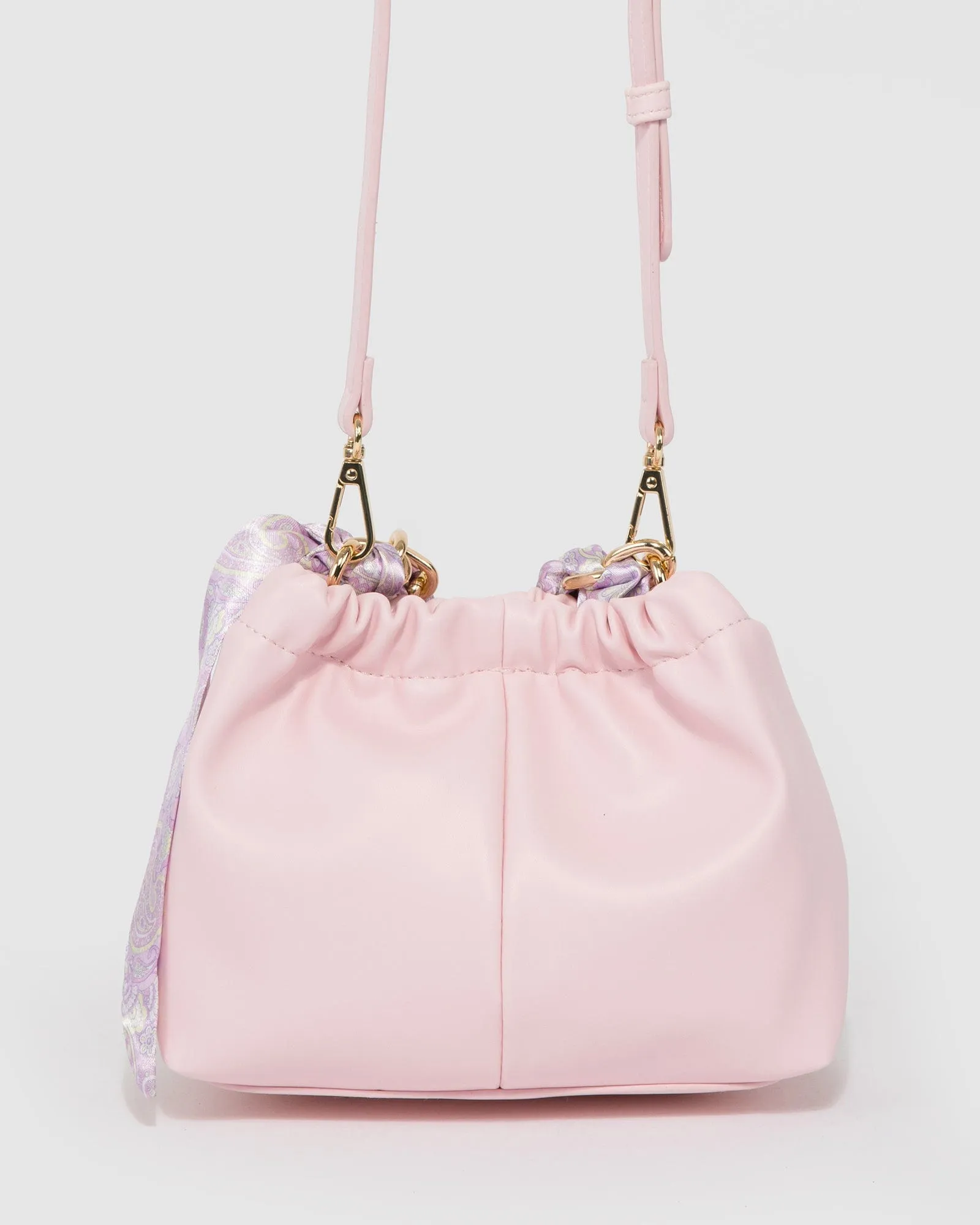 Pink Billie Scarf Pouch Bag