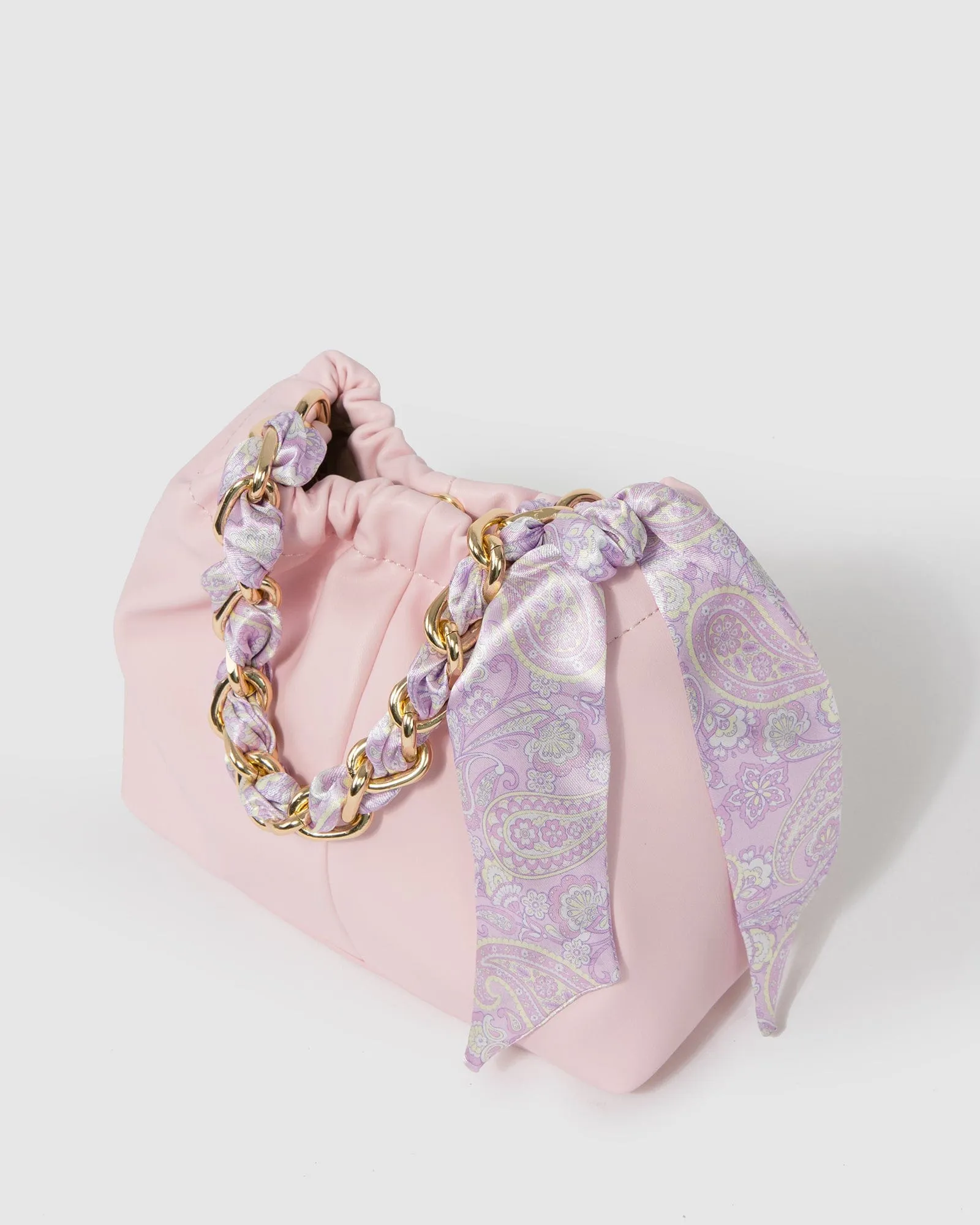 Pink Billie Scarf Pouch Bag