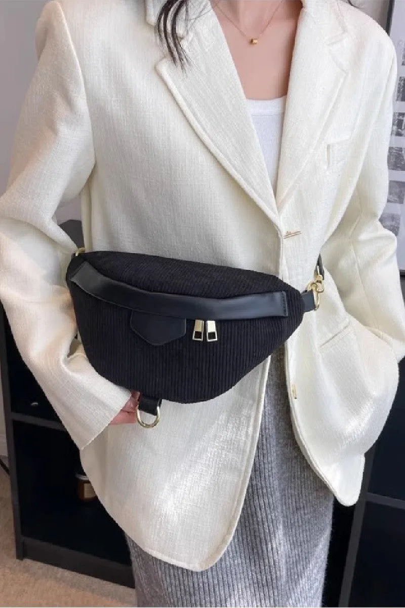 PREORDER: Zenana Corduroy Crossbody Bag