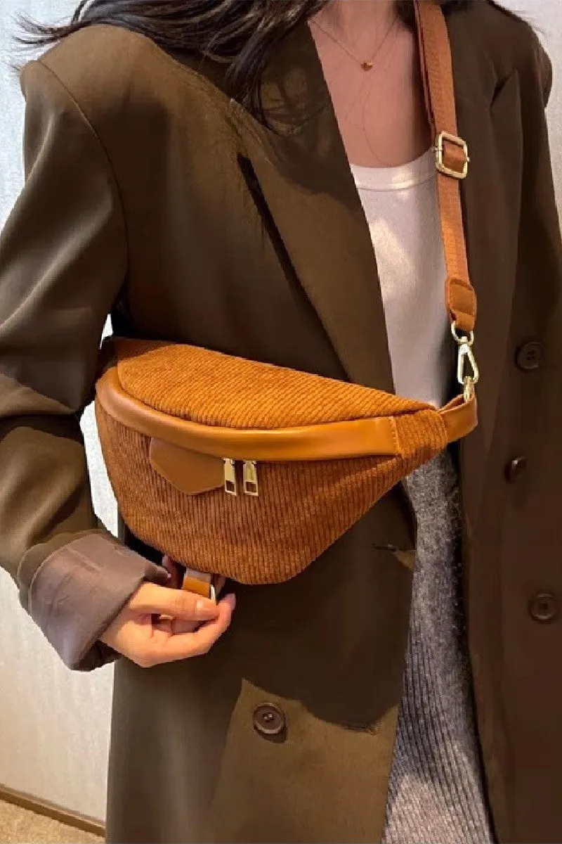 PREORDER: Zenana Corduroy Crossbody Bag