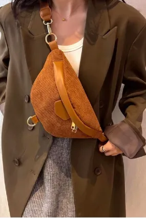 PREORDER: Zenana Corduroy Crossbody Bag