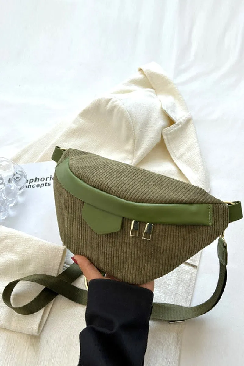 PREORDER: Zenana Corduroy Crossbody Bag