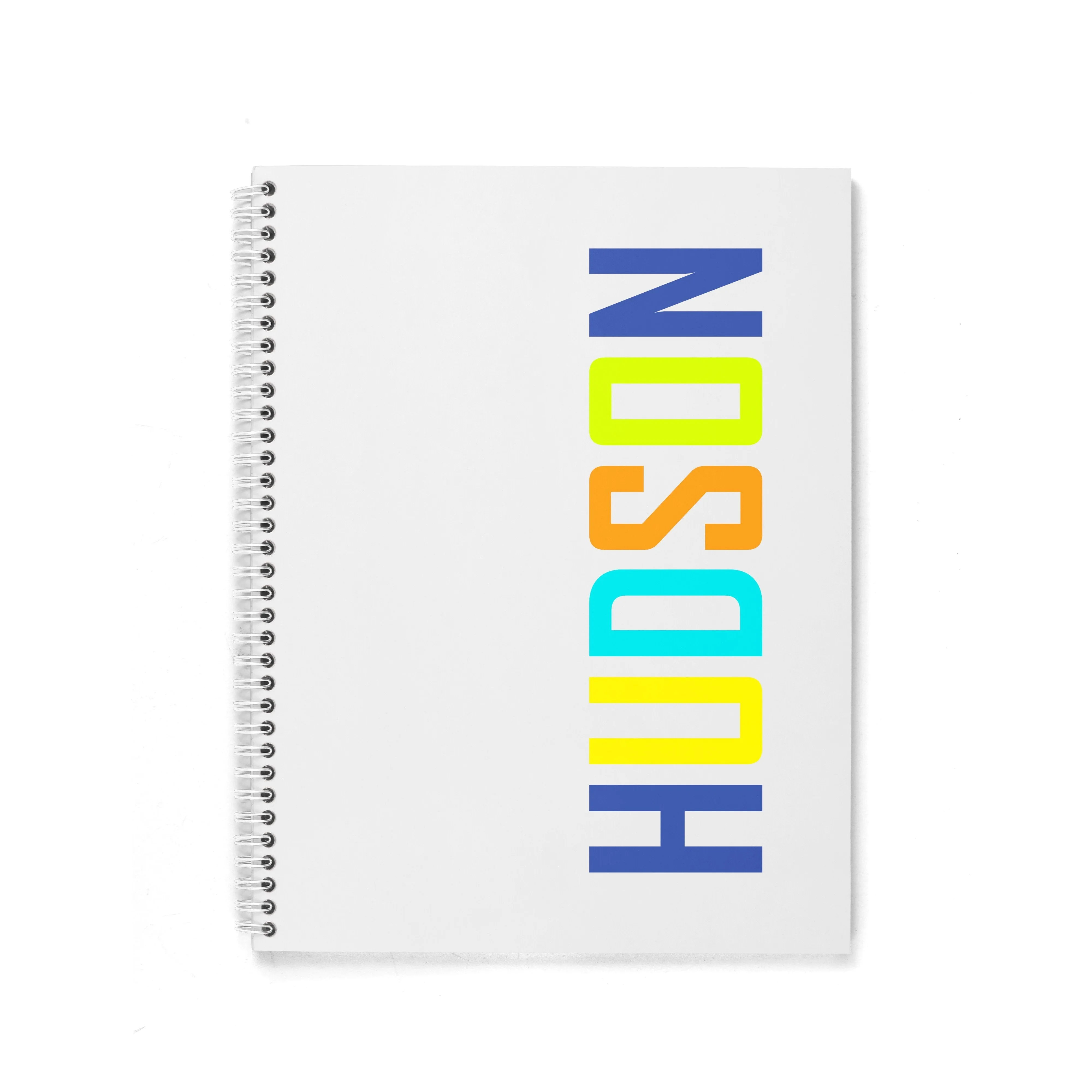 RAINBOW LETTERS PERSONALIZED SPIRAL NOTEBOOK
