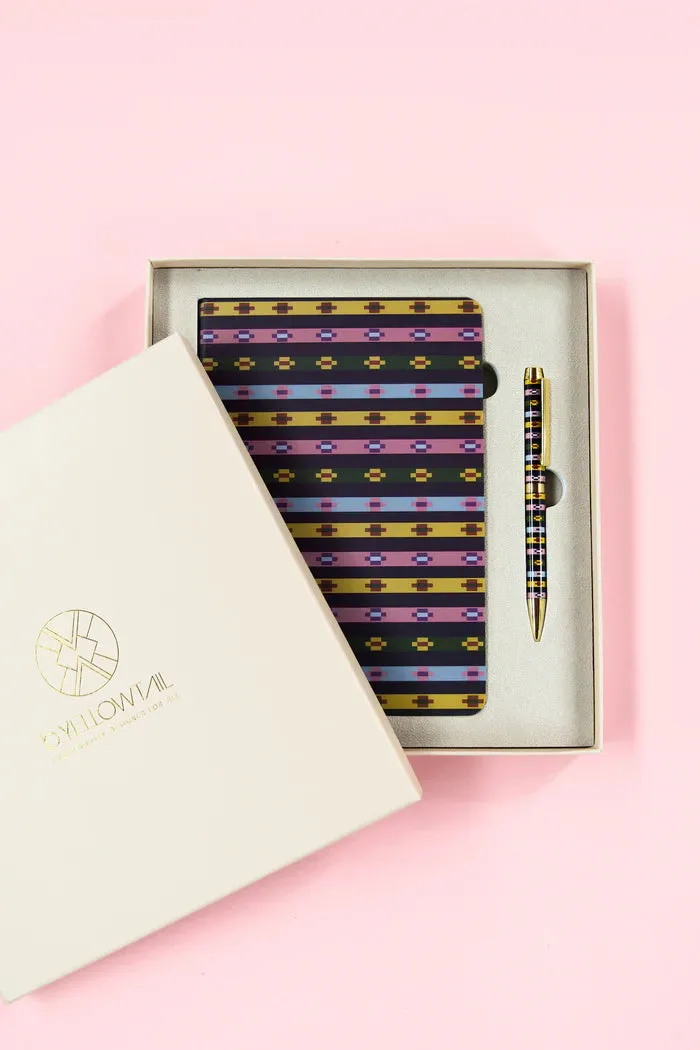 Resilience Striped Journal   Pen Set