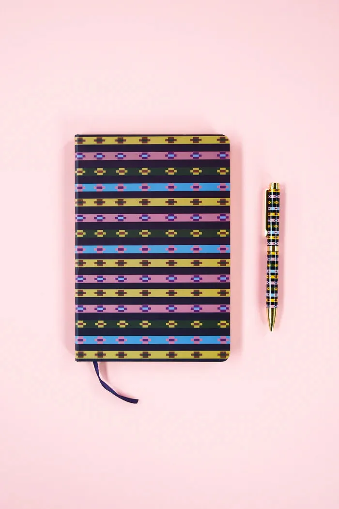 Resilience Striped Journal   Pen Set