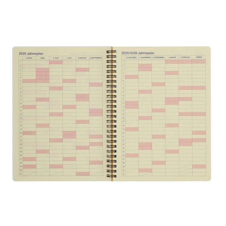 Rollbahn 2024-2025 Spiral XL Monthly Planner by Delfonics