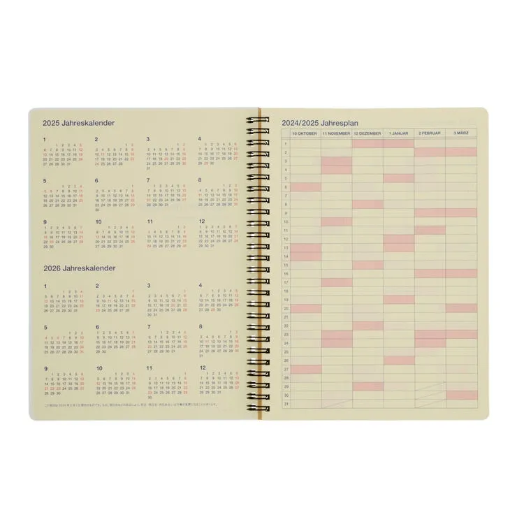 Rollbahn 2024-2025 Spiral XL Monthly Planner by Delfonics