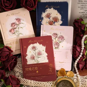 Romantic Rose Theme Soft Leather Notebook And Journal