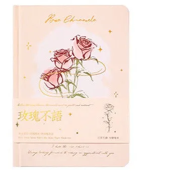 Romantic Rose Theme Soft Leather Notebook And Journal
