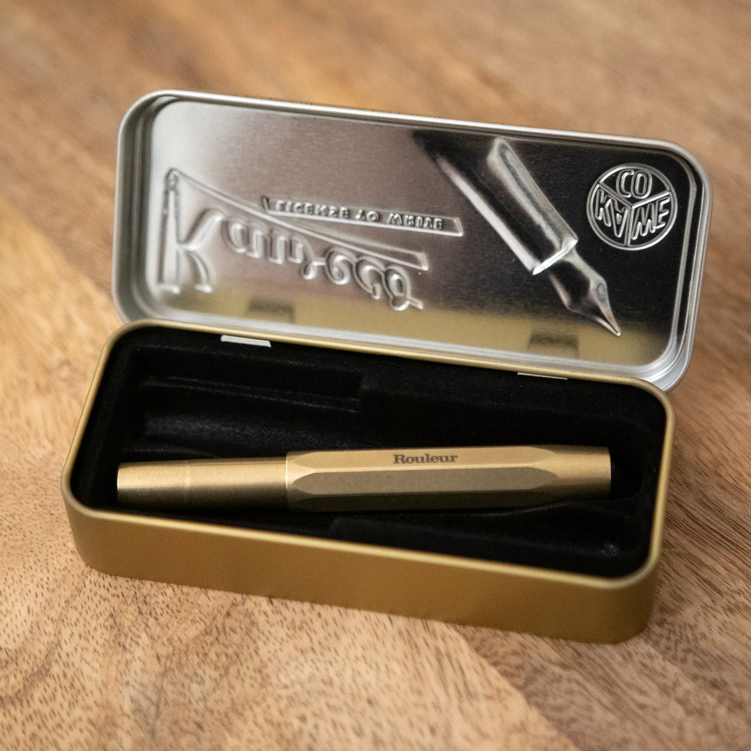 Rouleur x Kaweco Rollerball Pen - Brass   Black etched logo