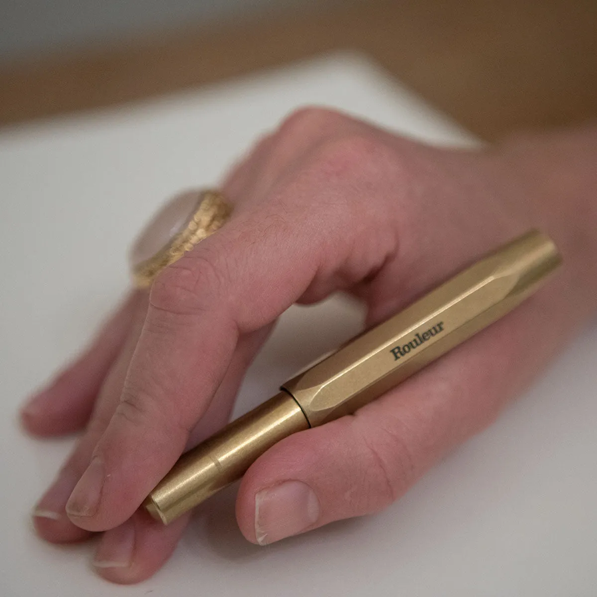 Rouleur x Kaweco Rollerball Pen - Brass   Black etched logo