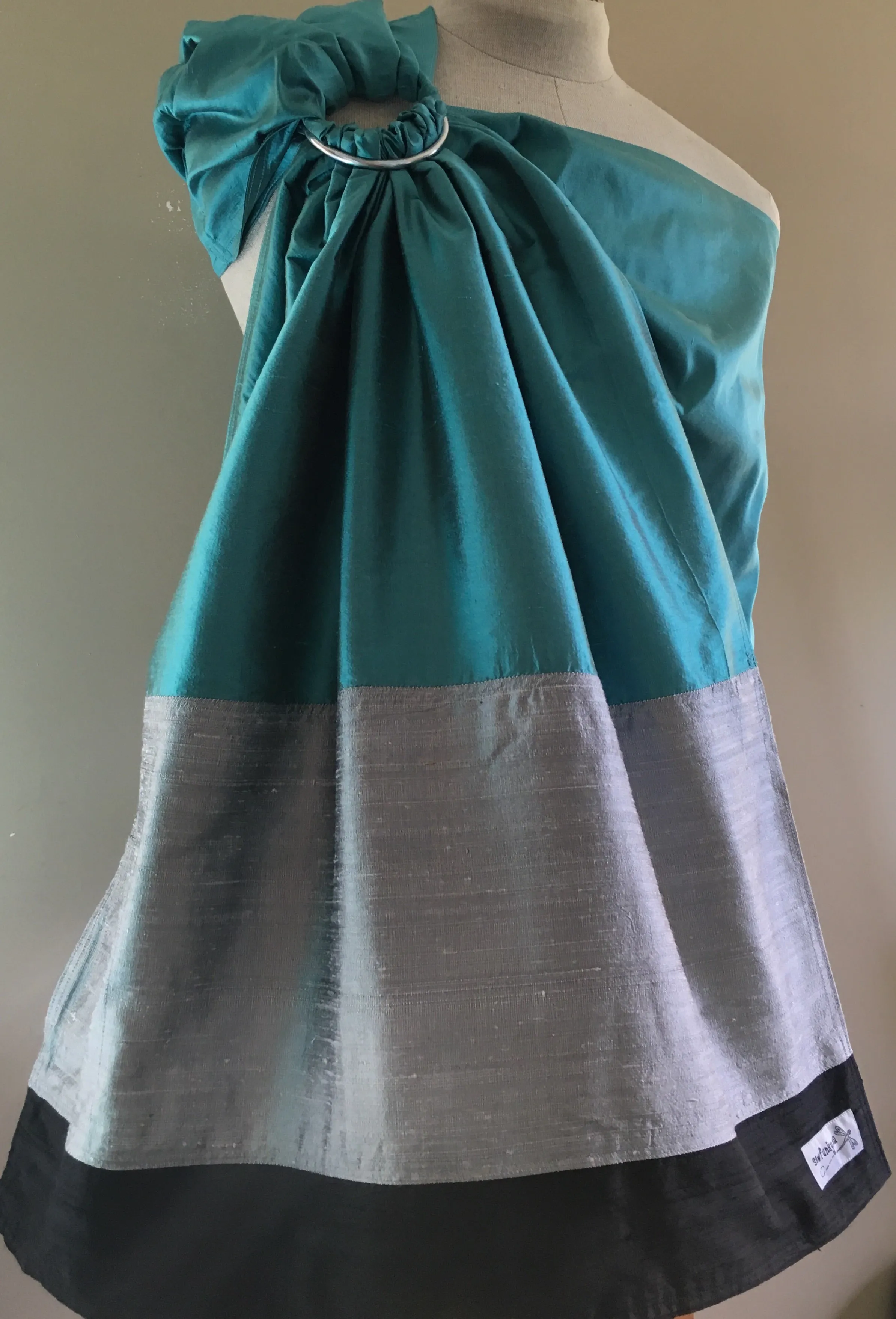 Sewfunky Silk Dupioni Ring Sling - Starlight