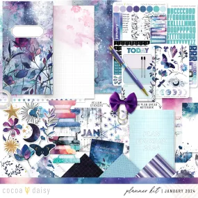 Silent Moon SimpleDaisy Notebook January 2024